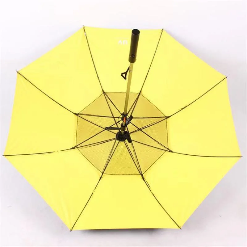 Outdoor Mist Cooling Fan Umbrella with Fan and Water Spray Function