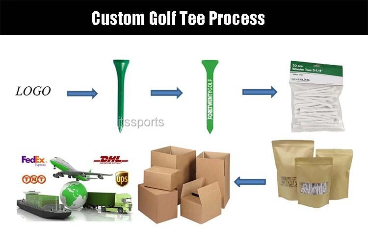 50PCS/Bag Golf Tees 70mm Golf Wood Tees Professional Golf Tees Driver Training Golf Accessories