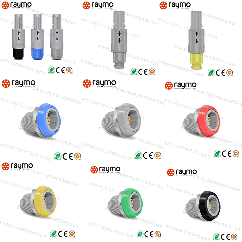 Hot Selling Prg 5 Pin 1p Series Free Receptacle Plastic Circular Push Pull Connector