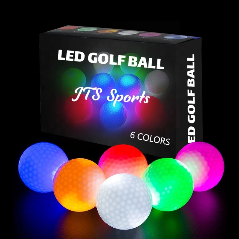 High Quality Long Distance Night LED Golf Light Ball 3 Layer Glowing Balls Custom Manufacturer